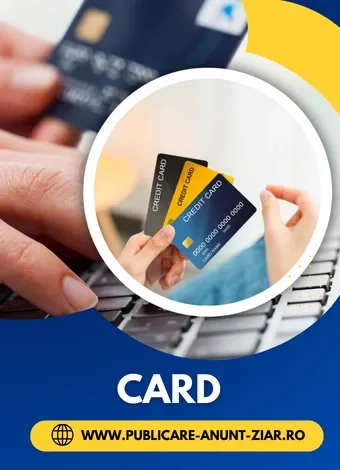 Plata anunțului cu cardul, online